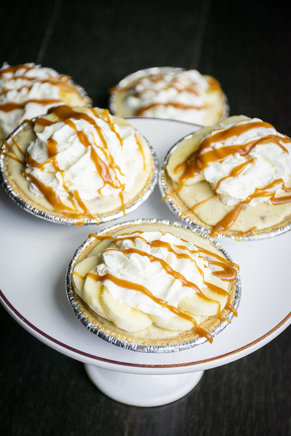 No Bake Banana Cream Pudding Pies The Starving Chef