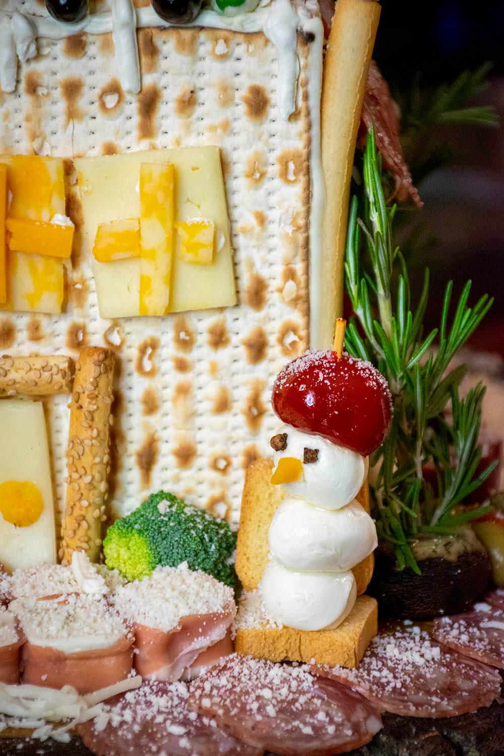 mozzarella snowman