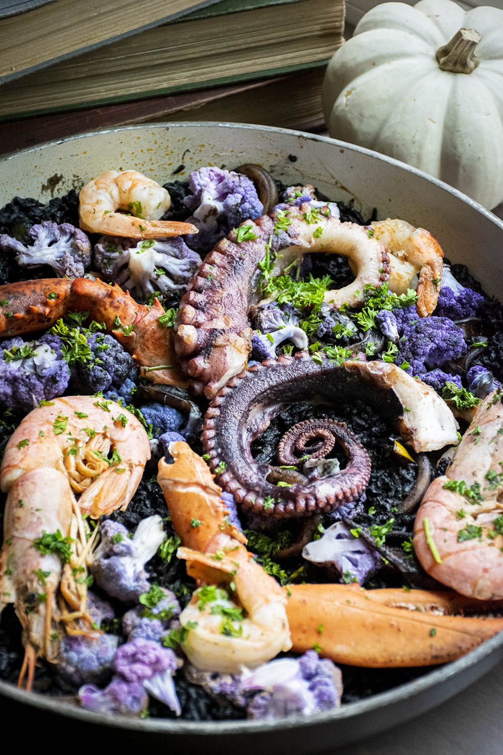 halloween dinner paella