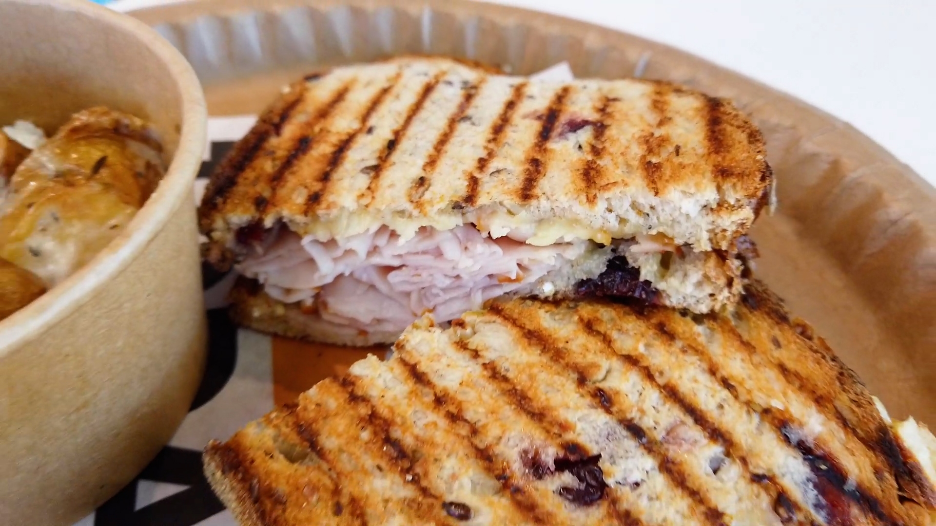 turkey on cranberry bread