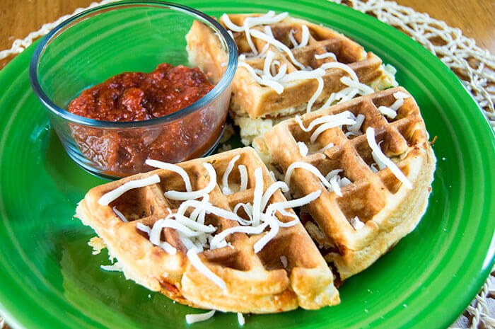 Pizza Waffles | 5 Minute College Meals
