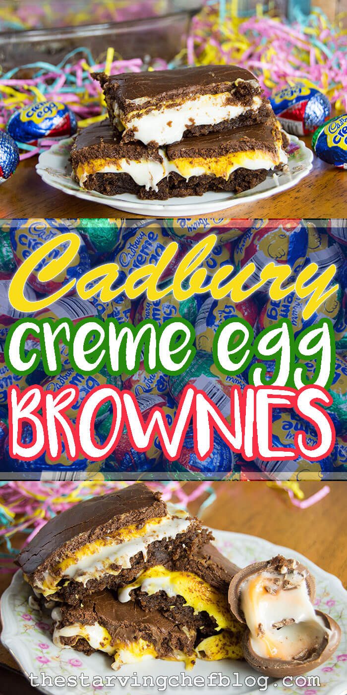 Cadbury Creme Egg Brownies