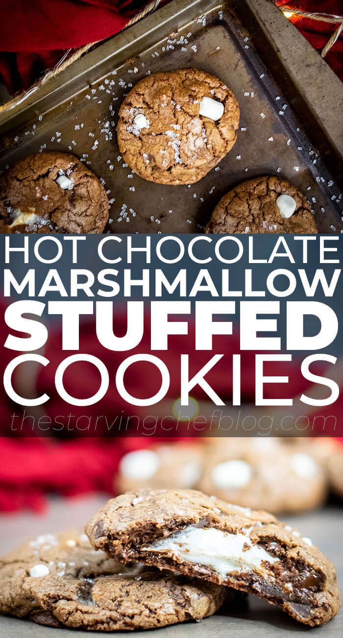 Marshmallow STUFFED Hot Cocoa Cookies